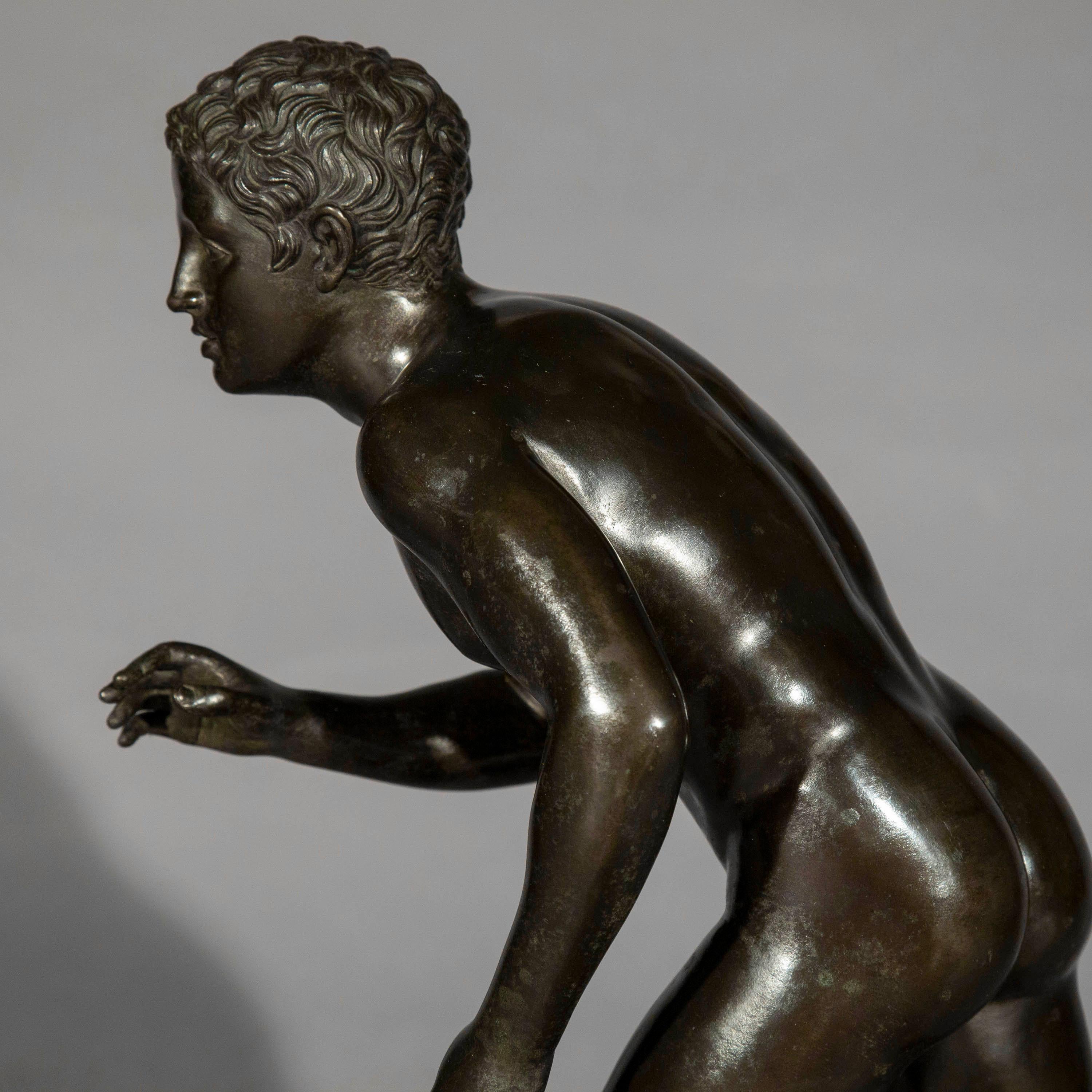 Antique Bronze Sculpture of an Athlete 6