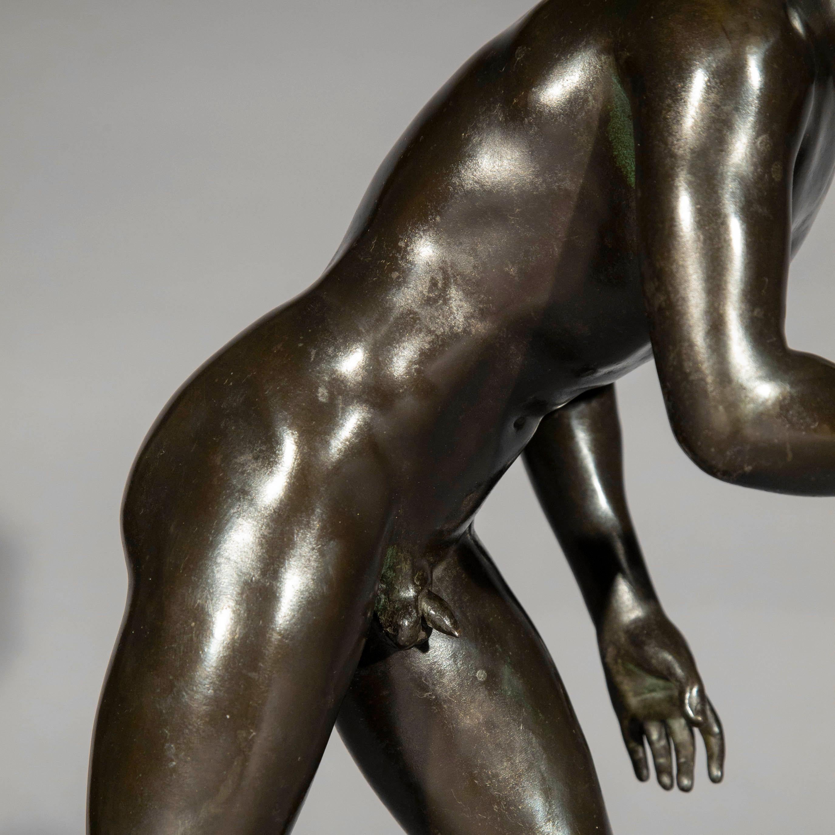 Antique Bronze Sculpture of an Athlete 7