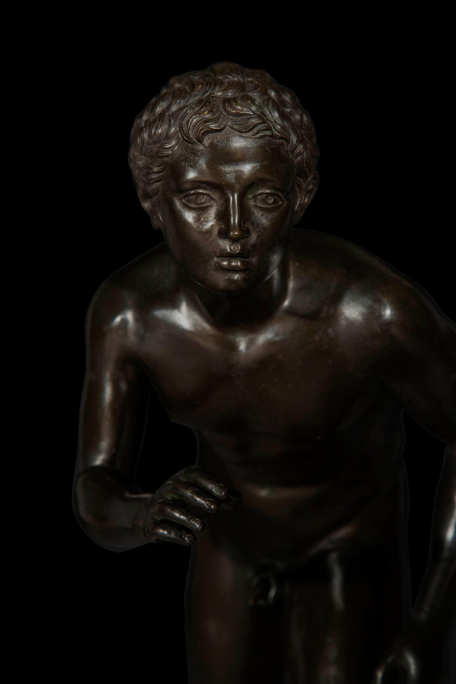 Antique Bronze Sculpture of an Athlete 3