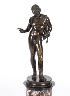 Antique Grand Tour Bronze Figure of "Dionysus, called Narcissus" 19th Century