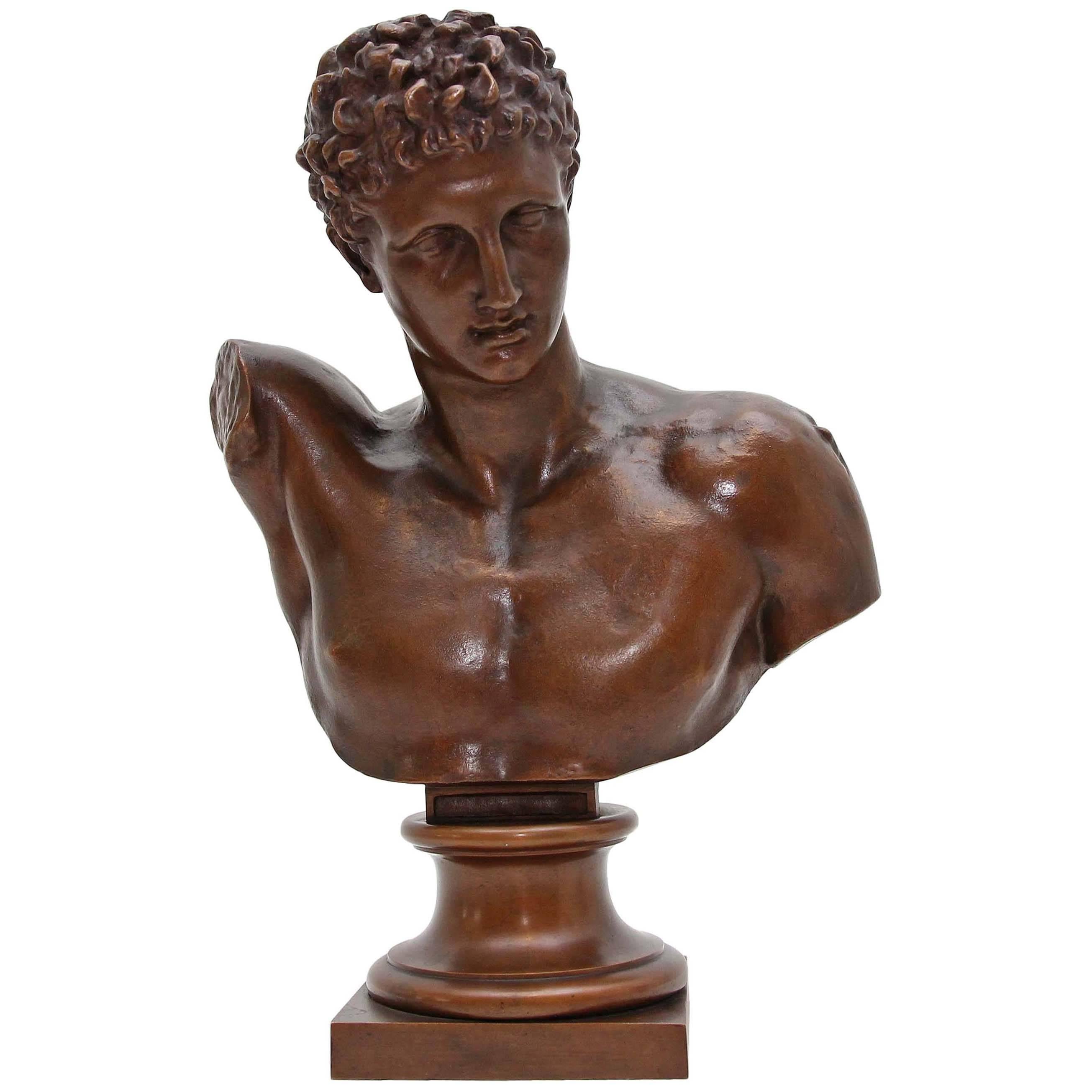Antique Grand Tour Bronze Sculpture of Hermes