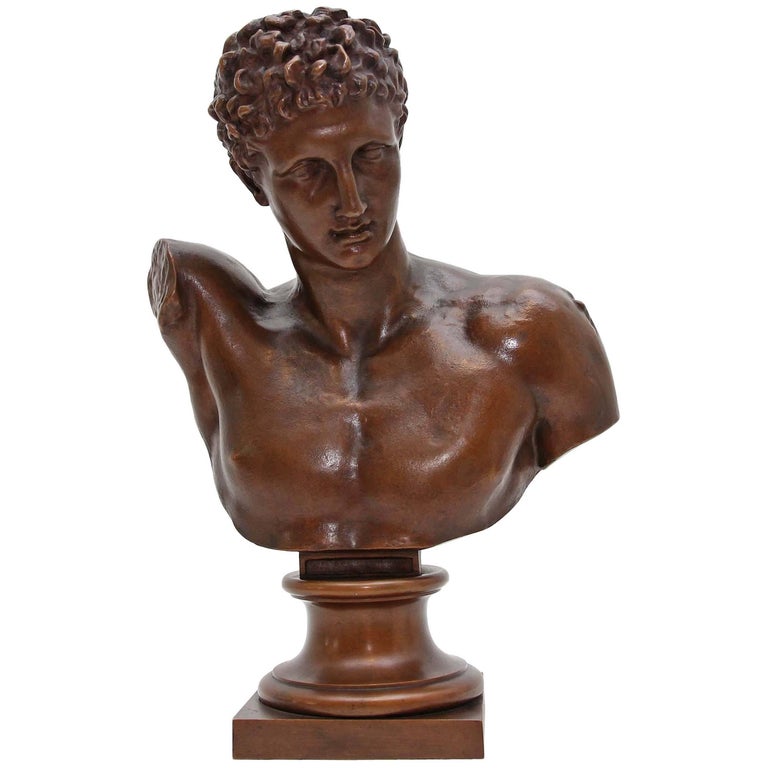 Antique Grand Tour Bronze Sculpture of Hermes at 1stDibs