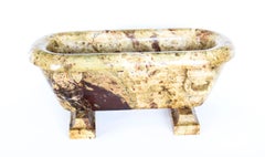 Antique Grand Tour Desk Roman Model Marble Bath, 19th Century