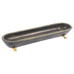 Antique Grand Tour Empire Period Bronze Pen Tray, 19th Century