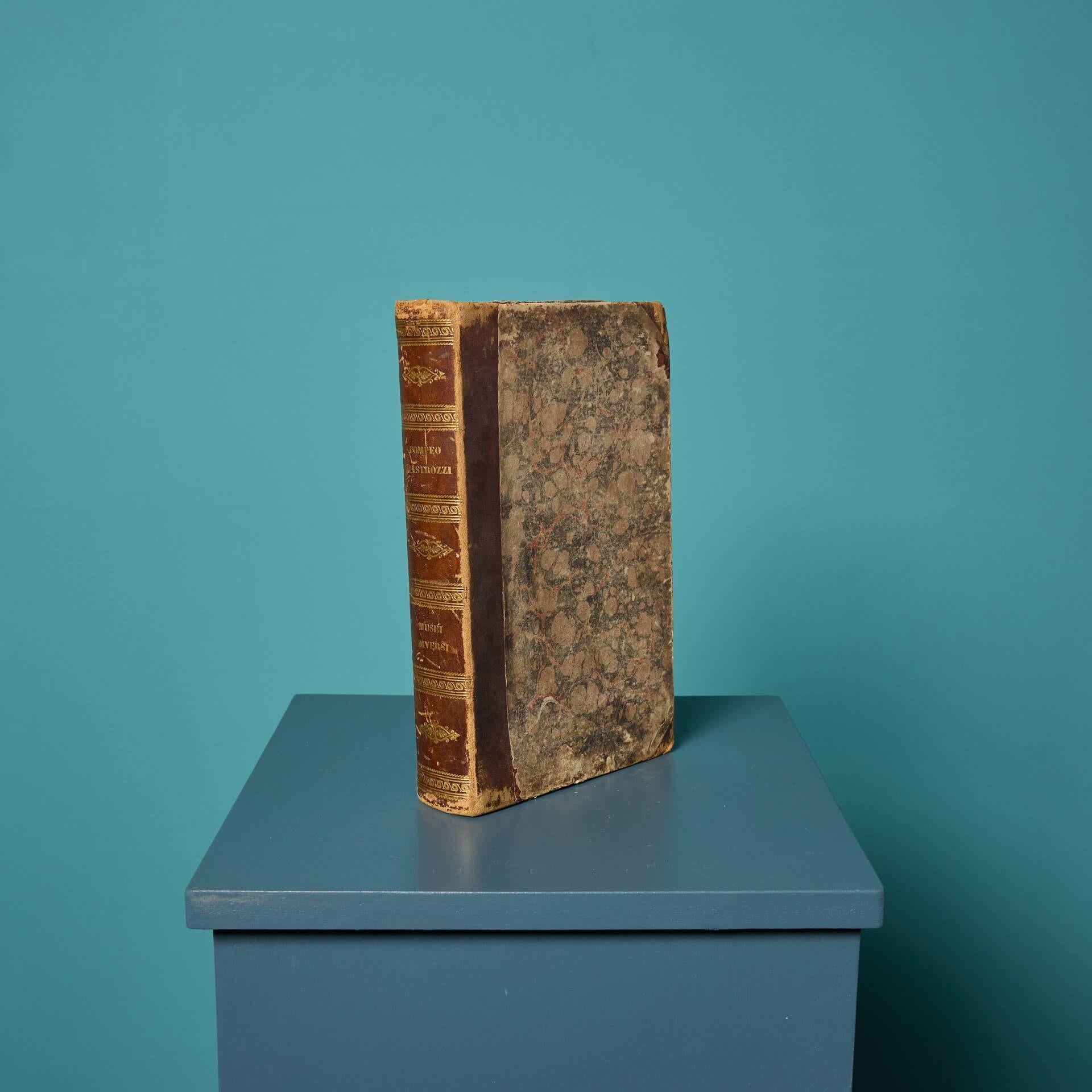 Plaster Antique Grand Tour Faux Book of Intaglios by Pietro Paoletti For Sale