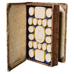 Antique Grand Tour Faux Book of Intaglios by Pietro Paoletti