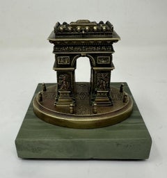 Antique Grand Tour French Ormolu Bronz Architectural Model Arc de Triomphe Paris