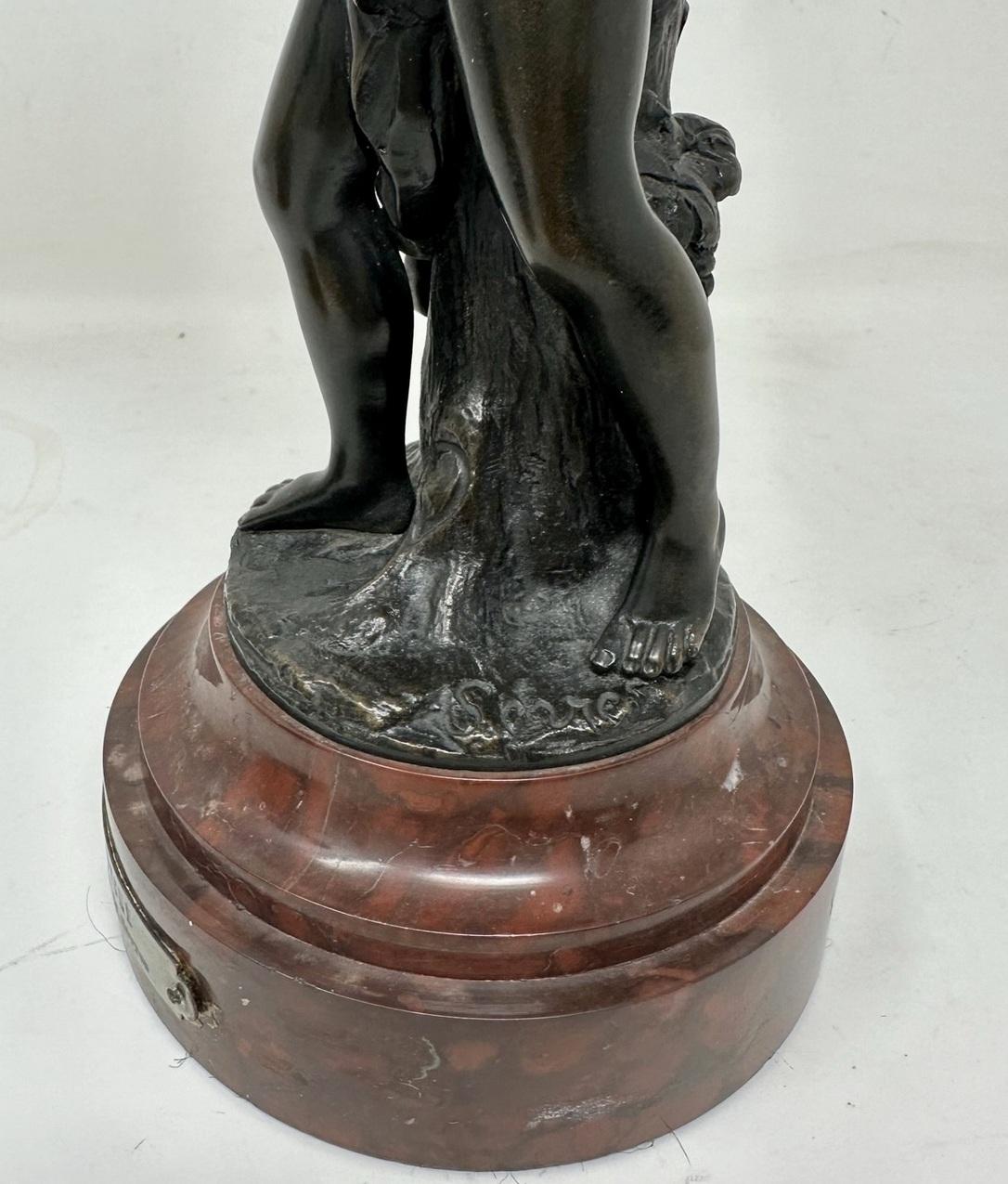 Antique Grand Tour French Sevres Bronze Sculpture Male Female Figures Group 19c  8