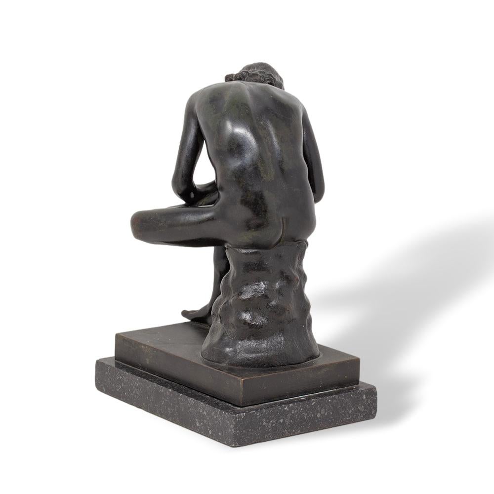 Antike Grand Tour Italienische Bronzefigur des Spinario des Jungen mit Thorn aus der Grand Tour 1