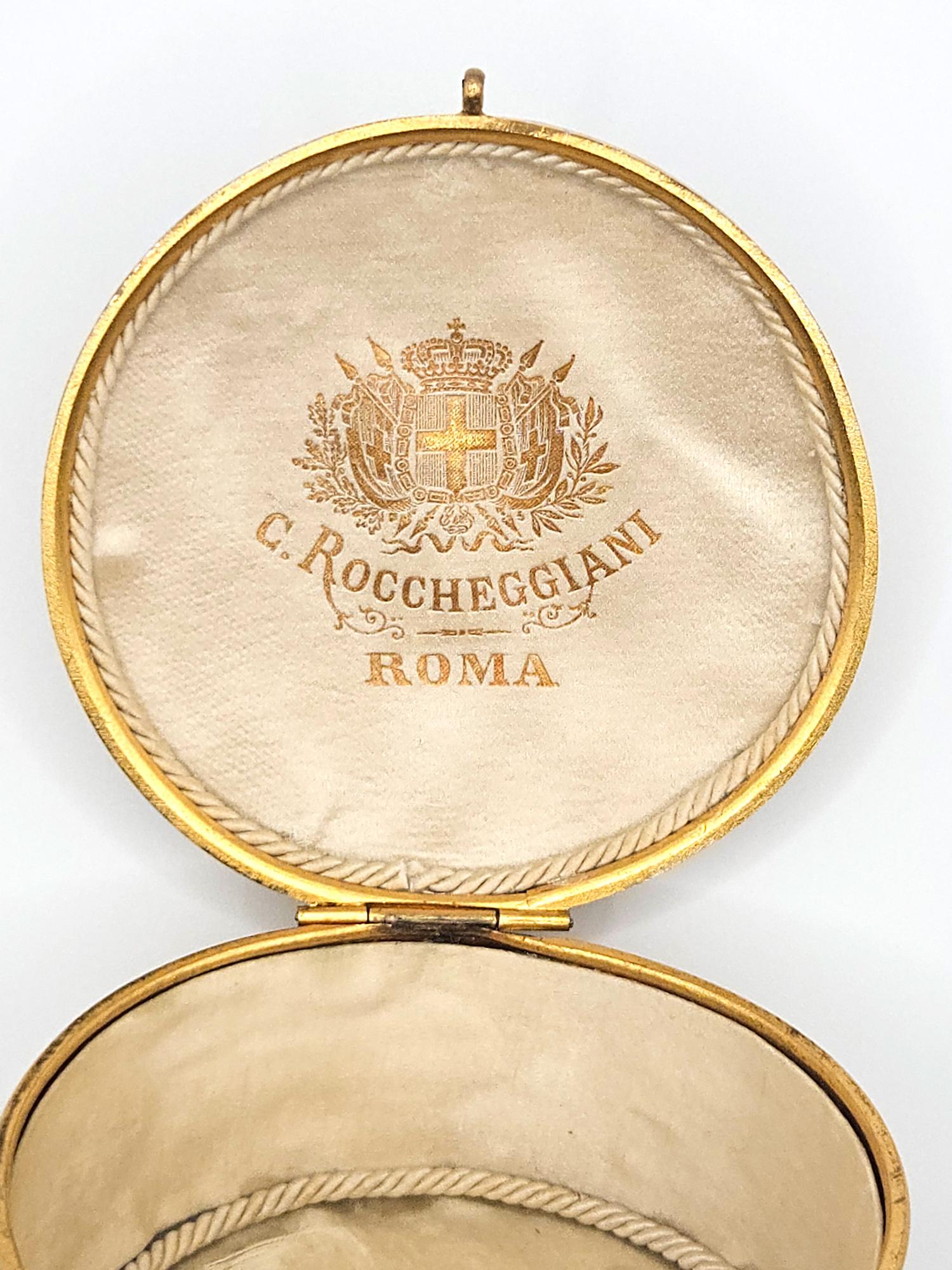 Antiguo joyero de micromosaico Grand Tour de Cesare Roccheggiani, Roma c. 1875 siglo XIX en venta