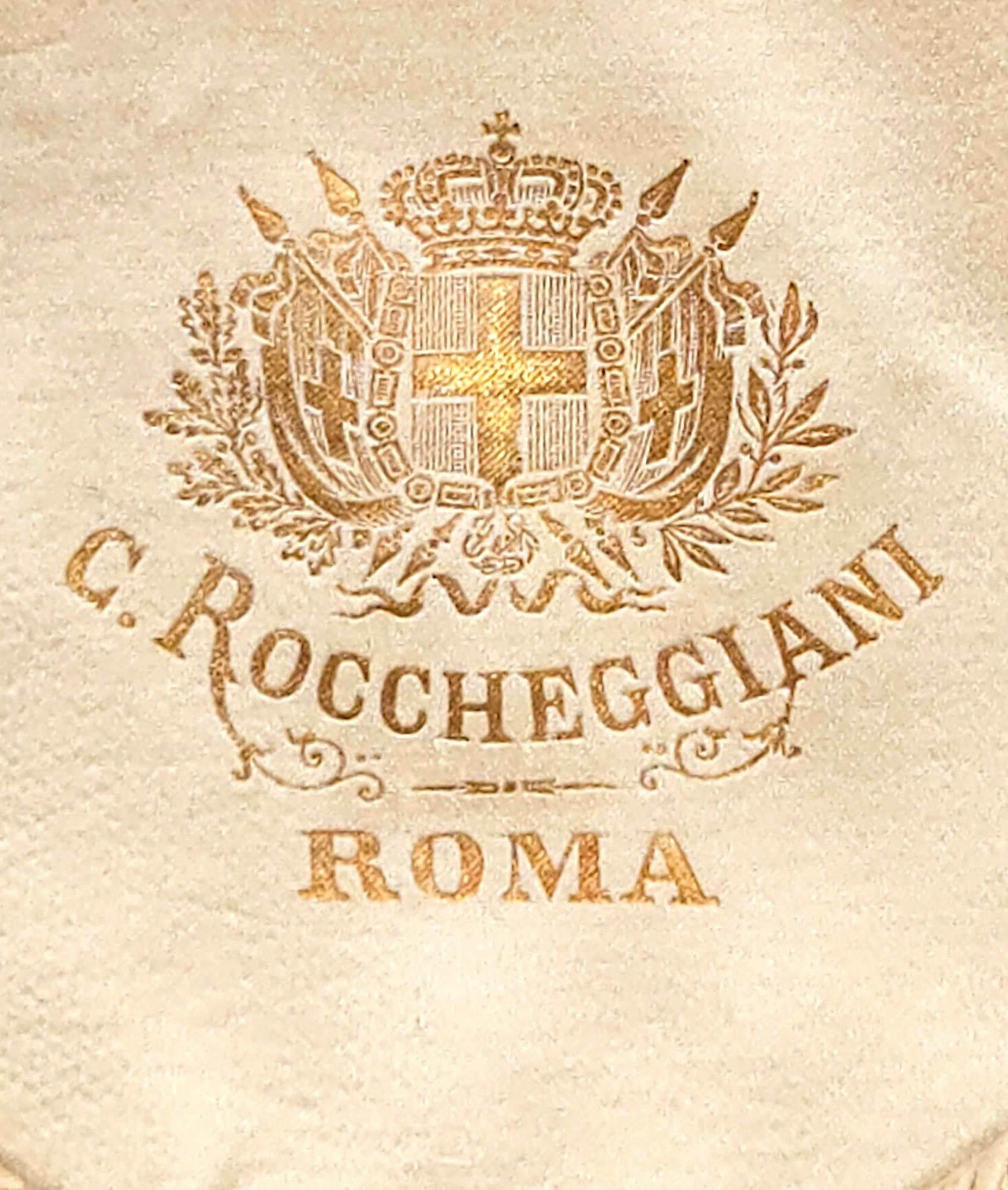 Antiguo joyero de micromosaico Grand Tour de Cesare Roccheggiani, Roma c. 1875 Metal en venta