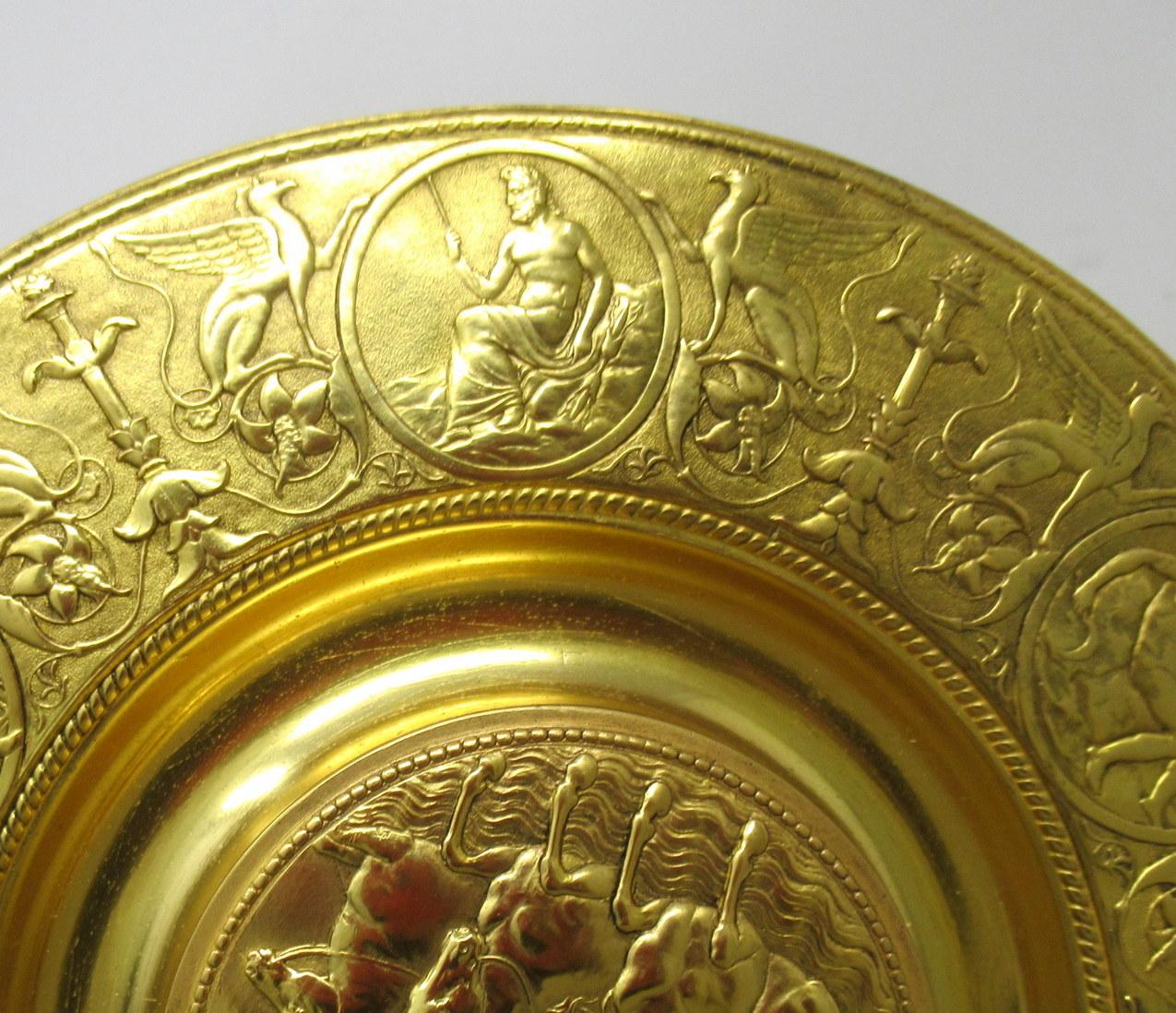 Antikes Grand Tour Goldbronze-Schreibtisch-Tintenfass Tafelaufsatz Elkington Silberschmiedeeisen 19. Jahrhundert im Angebot 1