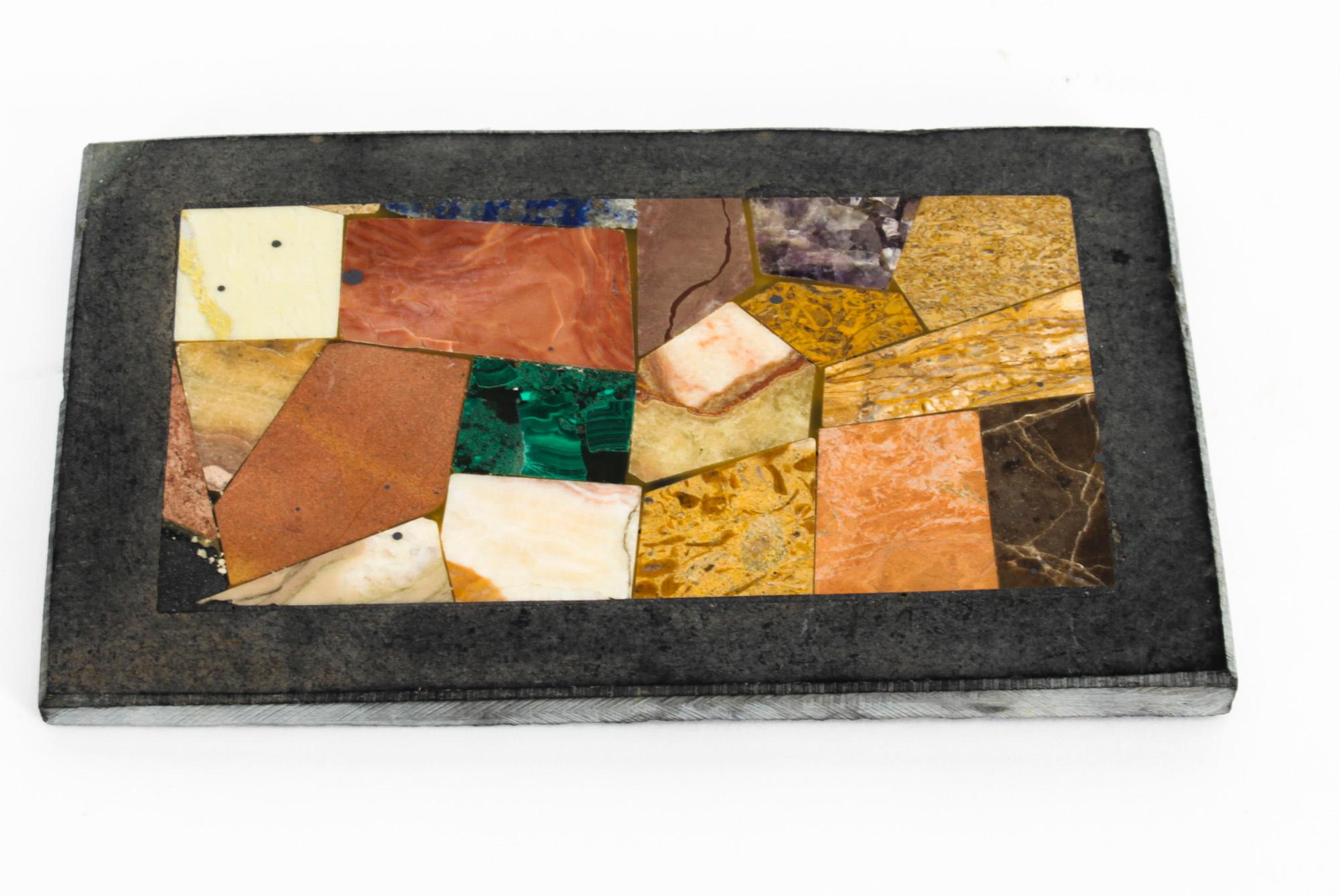 Antiker Pietra Dura-Briefbeschwerer, Grand Tour, Muster, 19. Jahrhundert im Zustand „Gut“ im Angebot in London, GB