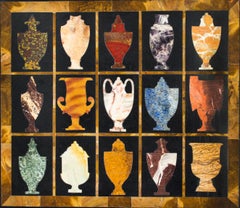 Antique Grand Tour Pietra Dura Specimen Table Top Stand, 19th Century