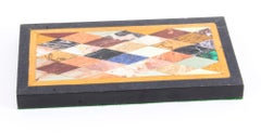 Antique Grand Tour Pietra Dura Specimen Top Paperweight, 19th Century