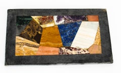 Antique Grand Tour Pietra Dura Specimen Top Paperweight 19th C