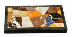 Antique Grand Tour Pietra Dura Specimen Top Paperweight 19th C
