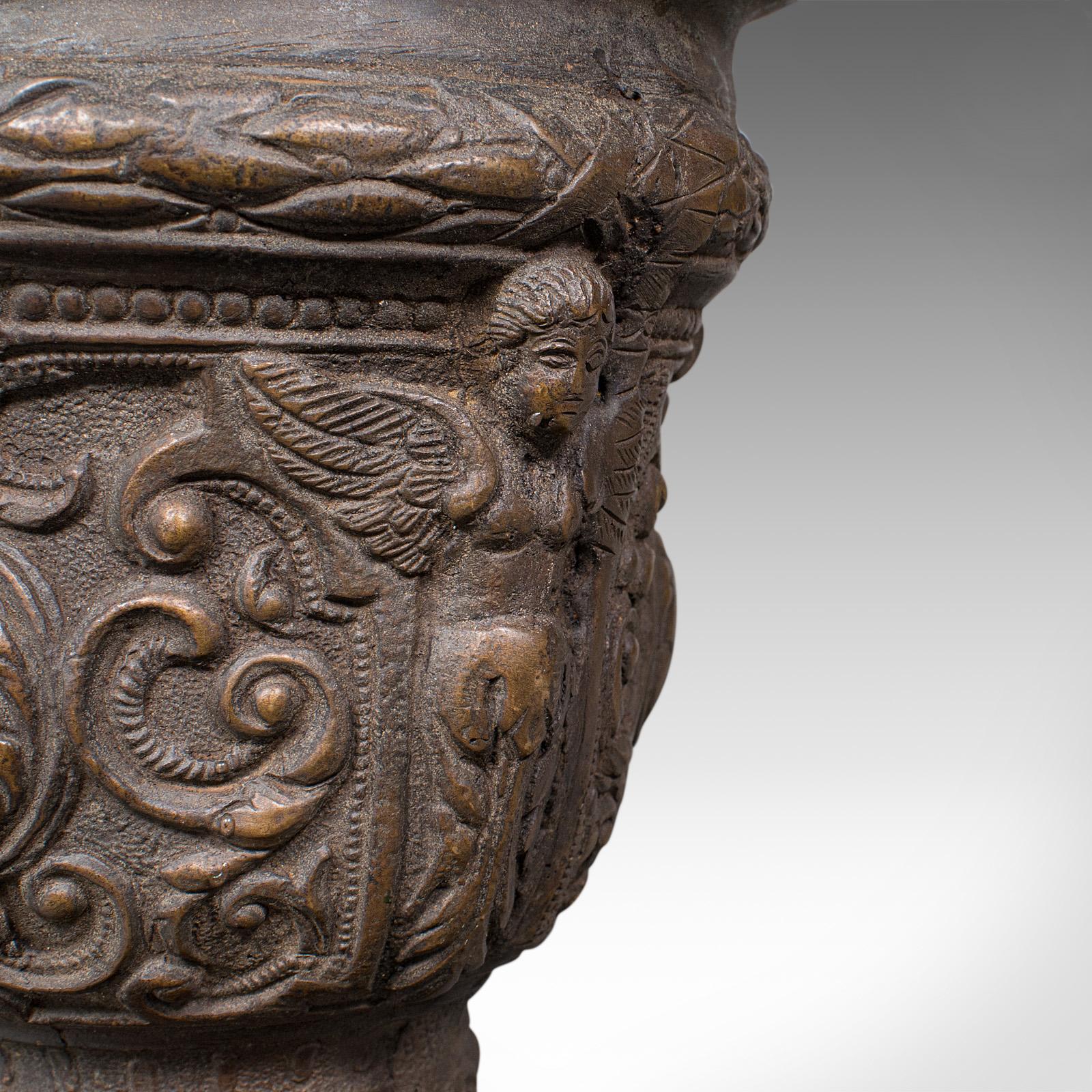 Ancienne Jardinière Grand Tour, Italienne, Bronze, Vase à Bouquet, Urne, Début Victorien en vente 6