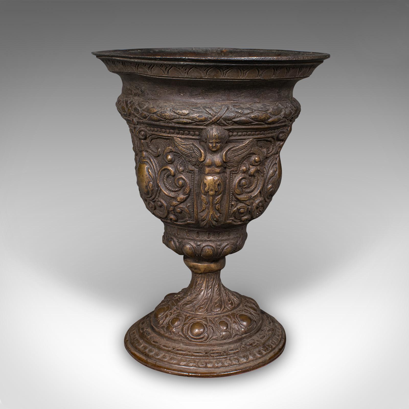 Ancienne Jardinière Grand Tour, Italienne, Bronze, Vase à Bouquet, Urne, Début Victorien Bon état - En vente à Hele, Devon, GB