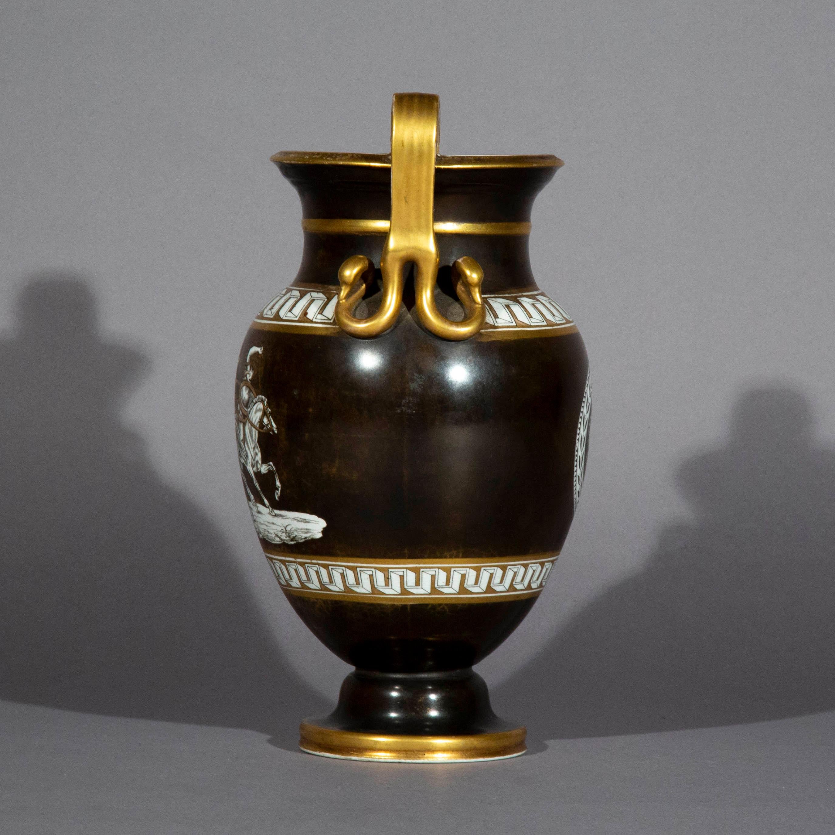 Antique Grand Tour Porcelain Vase, Early 19th Century 3