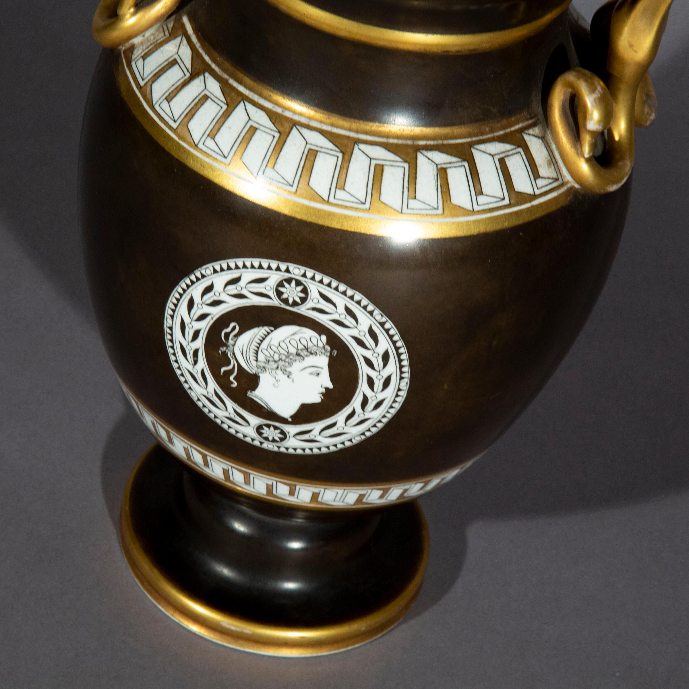 Antique Grand Tour Porcelain Vase, Early 19th Century 6