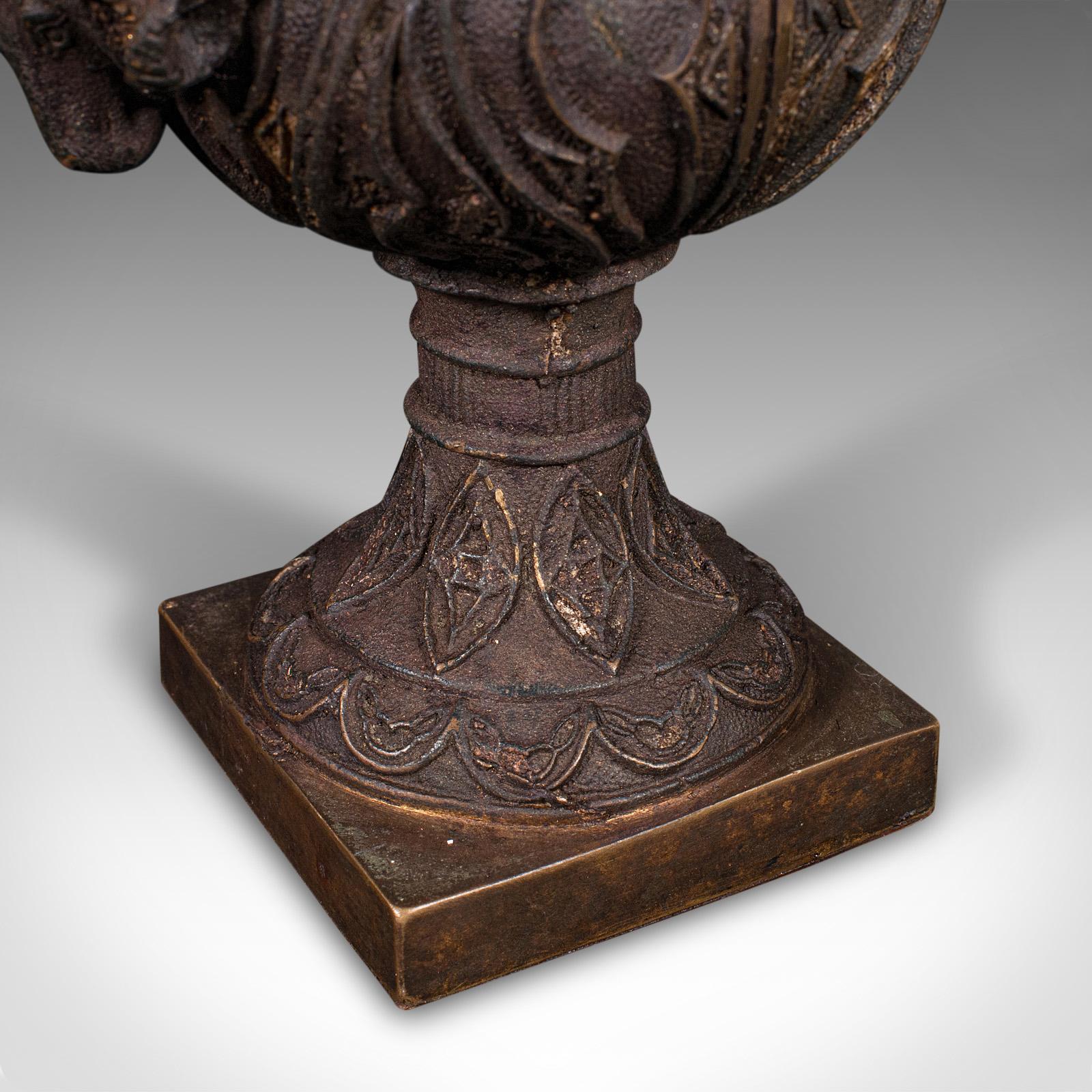 Antique Grand Tour Urn, Italian, Bronze, Posy Vase, Great Exhibition, Victorian For Sale 7