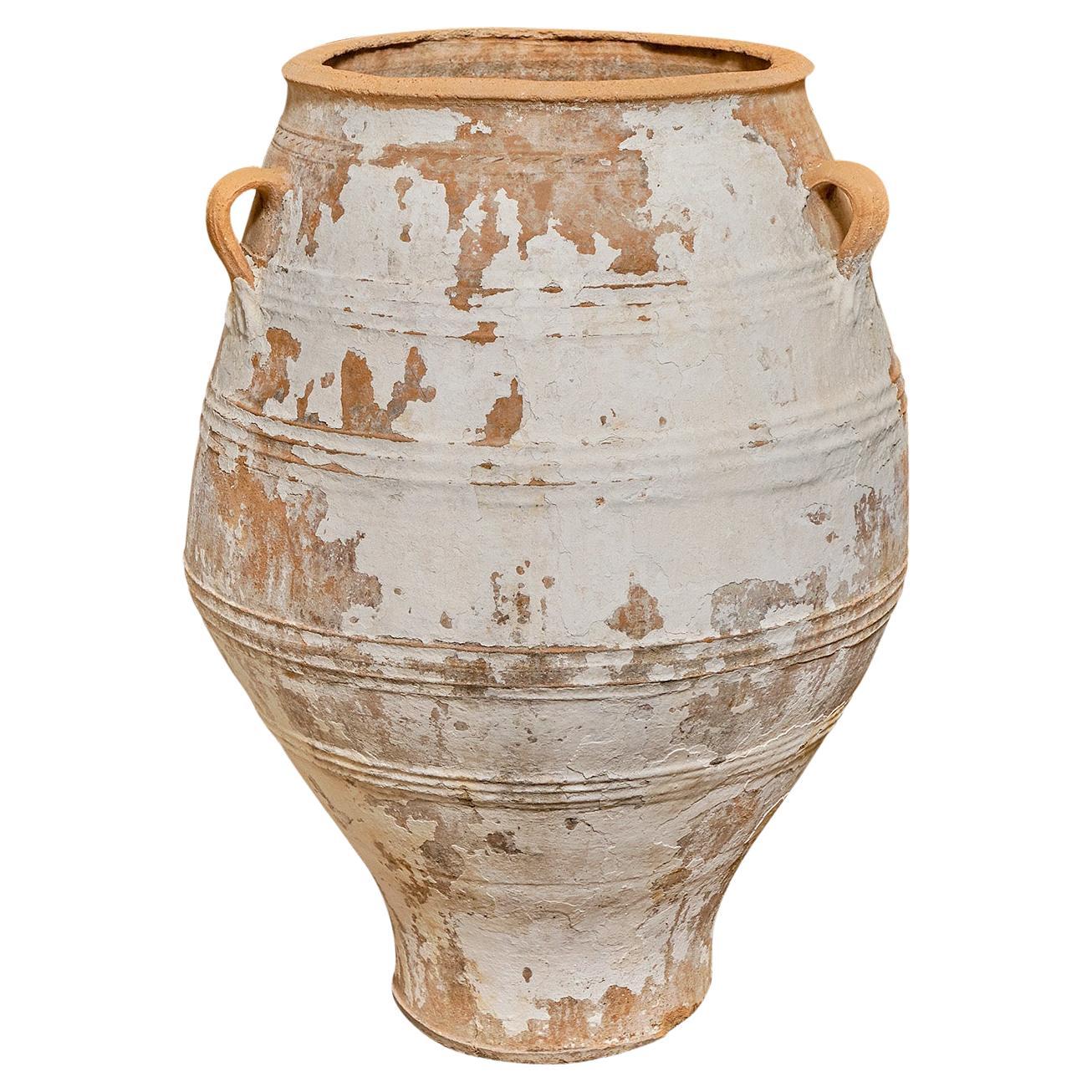 Antique Grande Greek Style Pot