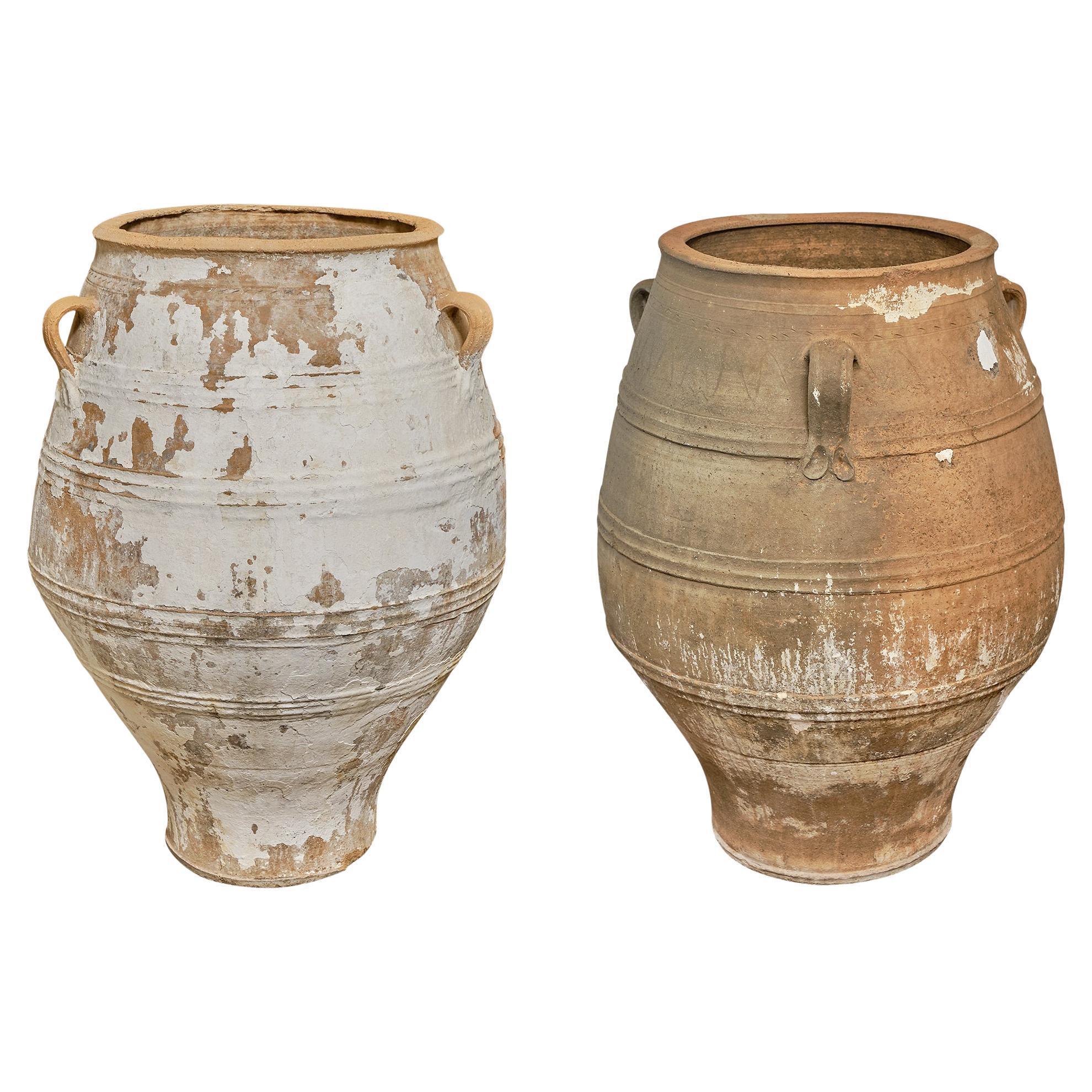 Antique Grande Greek Style Pots For Sale
