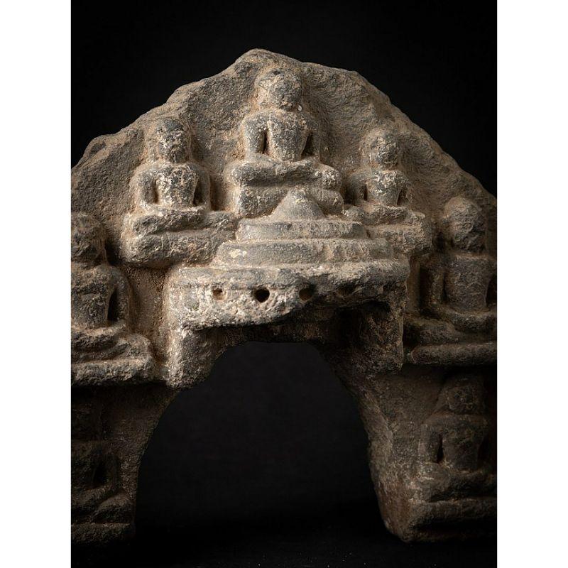 Antique Granite Jain Fragment of Parikara from India For Sale 2