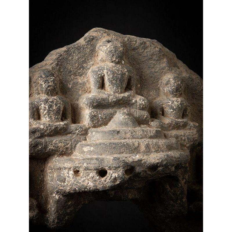 Antique Granite Jain Fragment of Parikara from India For Sale 3