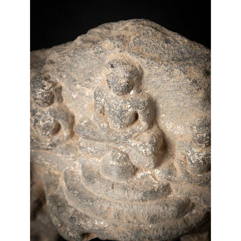 Antique Granite Jain Fragment of Parikara from India For Sale 5