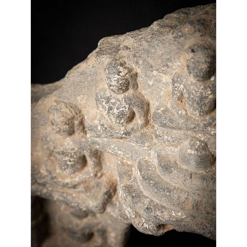 Antique Granite Jain Fragment of Parikara from India For Sale 6
