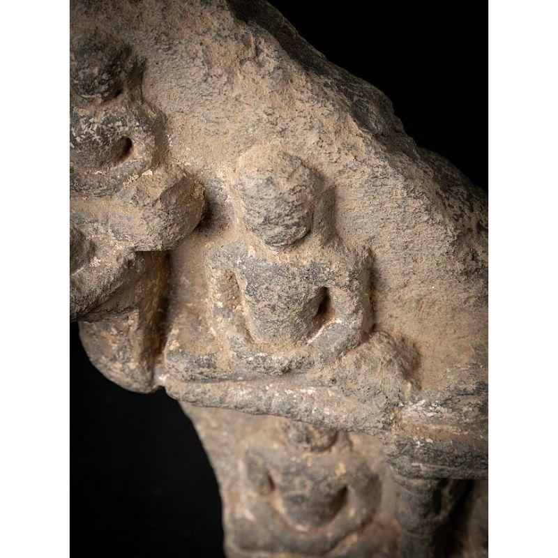 Antique Granite Jain Fragment of Parikara from India For Sale 9