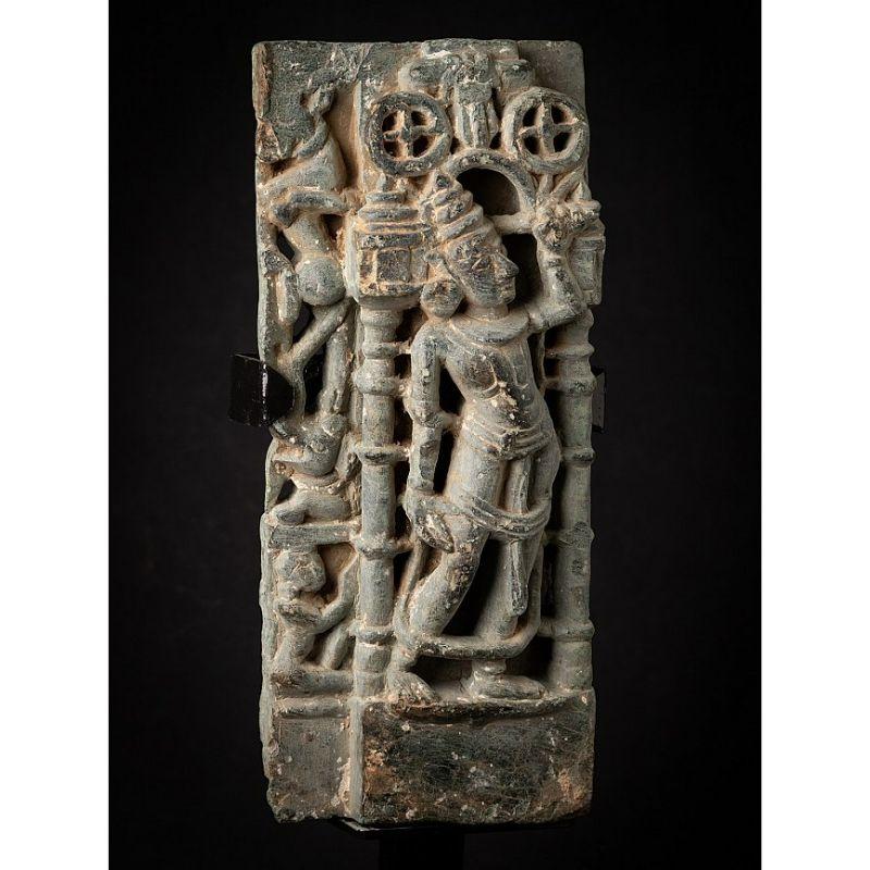 Antique Granite Statue from Jain Temple from India For Sale 5
