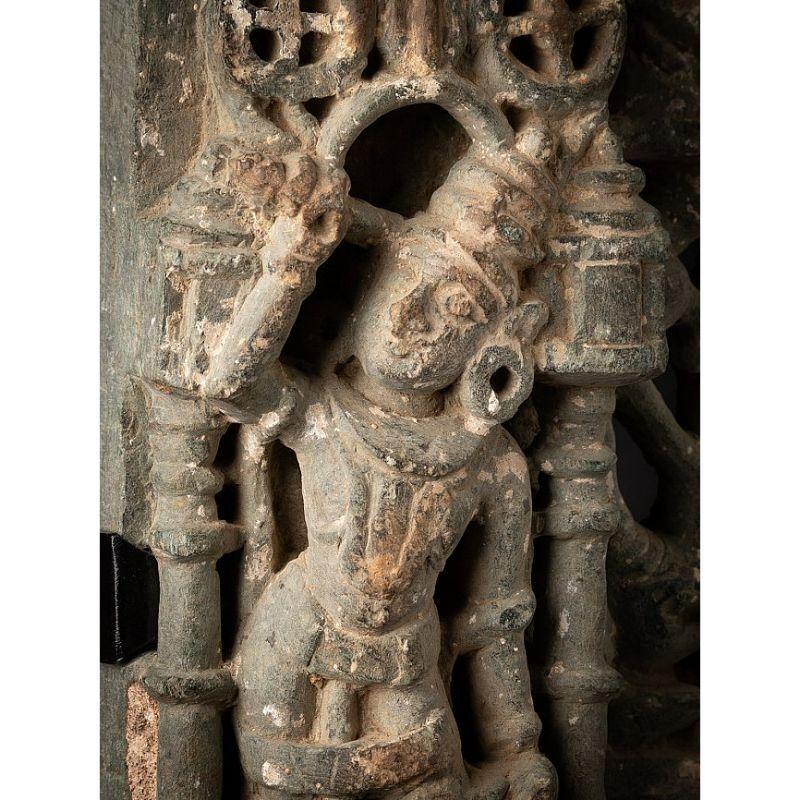 Antique Granite Statue from Jain Temple from India For Sale 6