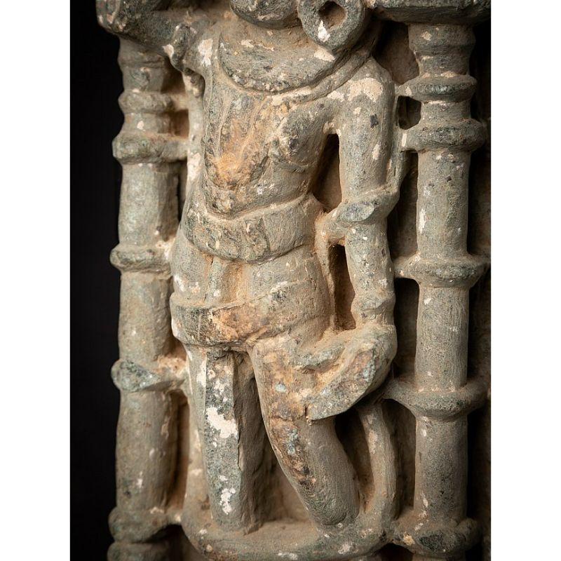 Antique Granite Statue from Jain Temple from India For Sale 12
