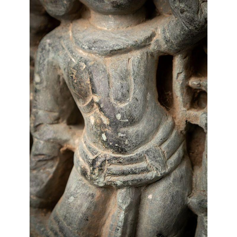 Antique Granite Statue from Jain Temple from India For Sale 13