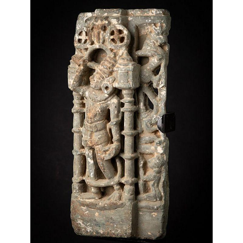 18th Century and Earlier Antique Granite Statue from Jain Temple from India For Sale
