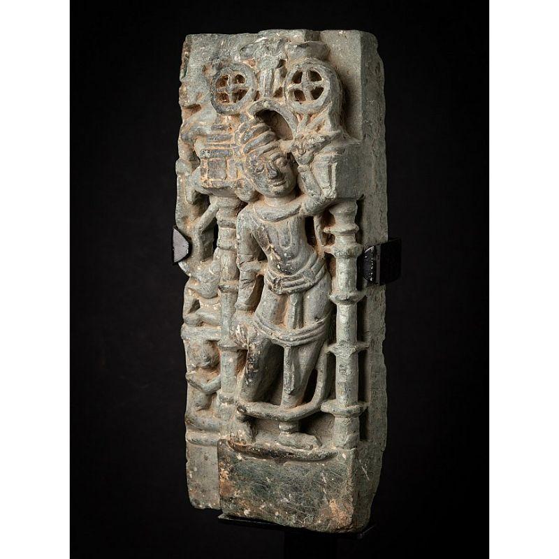 18th Century and Earlier Antique Granite Statue from Jain Temple from India For Sale