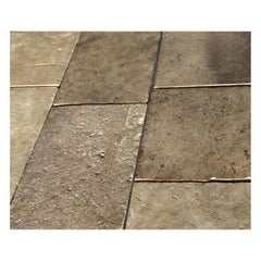 Gray Barre Monptelier Limestone Flooring Authentic 18th Century of France