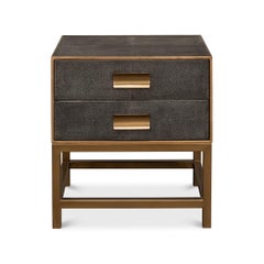 Antique Gray Modern End Table