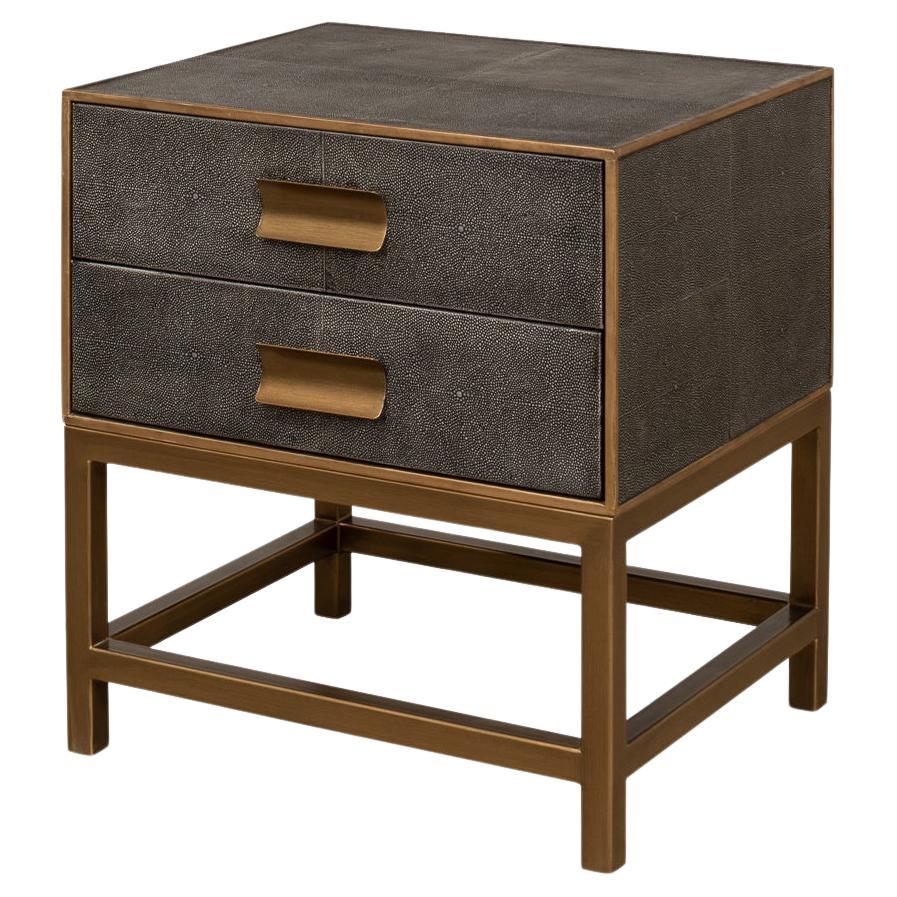 Antique Gray Modern End Table For Sale