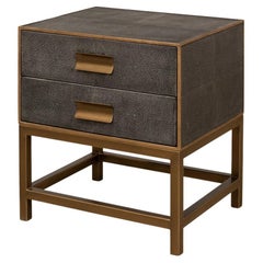 Antique Gray Modern End Table