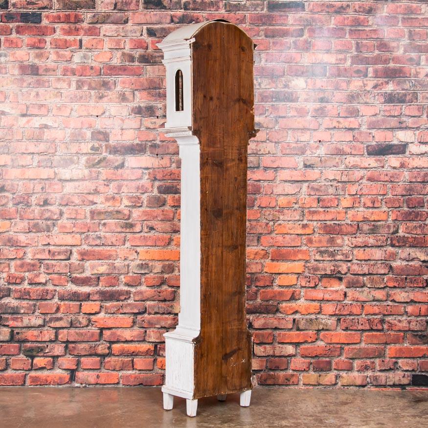gray grandfather clock