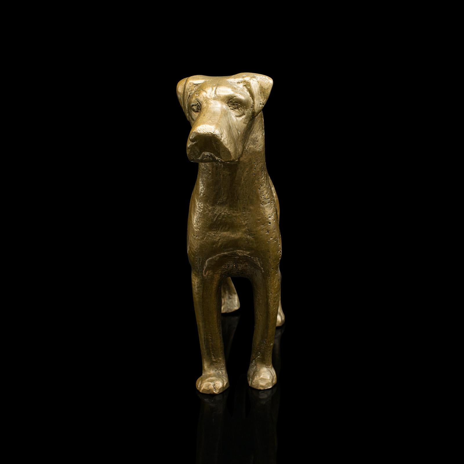 Antike Großwildlederfigur, englisch, Bronze, dekorativ, Hundestatue, viktorianisch (Britisch) im Angebot
