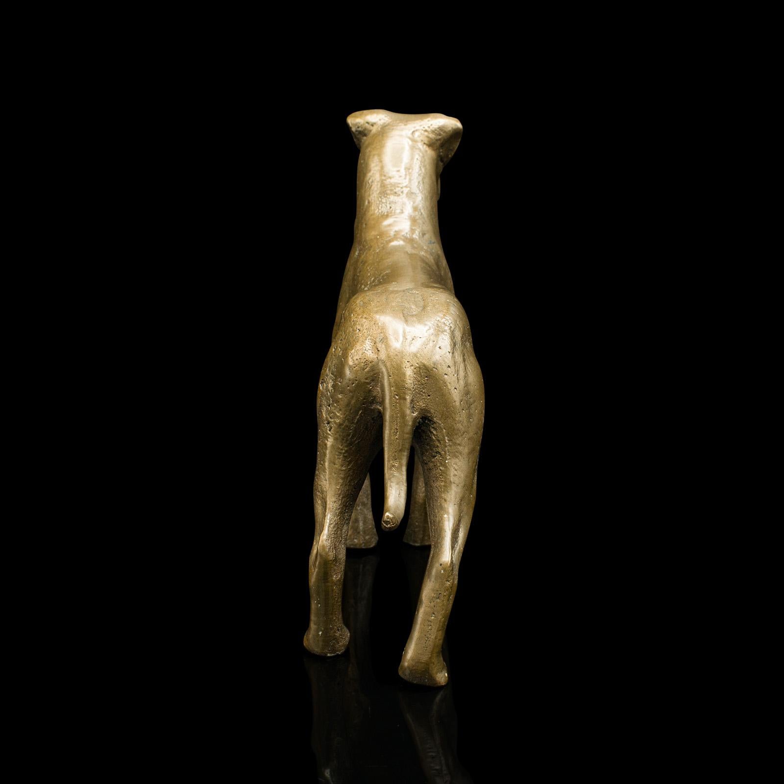Antike Großwildlederfigur, englisch, Bronze, dekorativ, Hundestatue, viktorianisch im Zustand „Gut“ im Angebot in Hele, Devon, GB