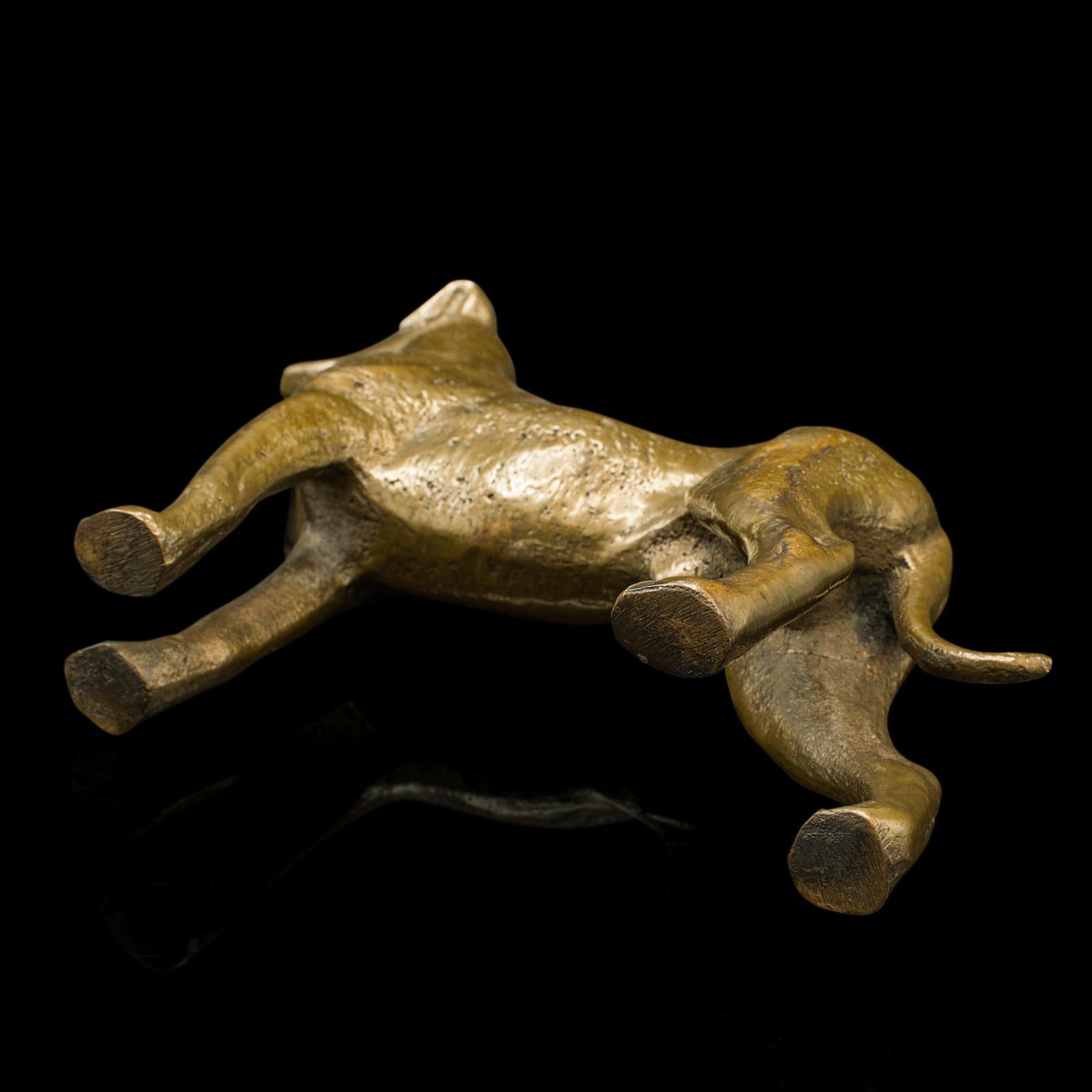 XIXe siècle Statue victorienne anglaise d'un dogue allemand ancien, bronze, décorative en vente