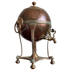 Ancienne chaudière pour café/théière géorgienne en laiton et bronze, bouilloire pour verseur et bouilloire
