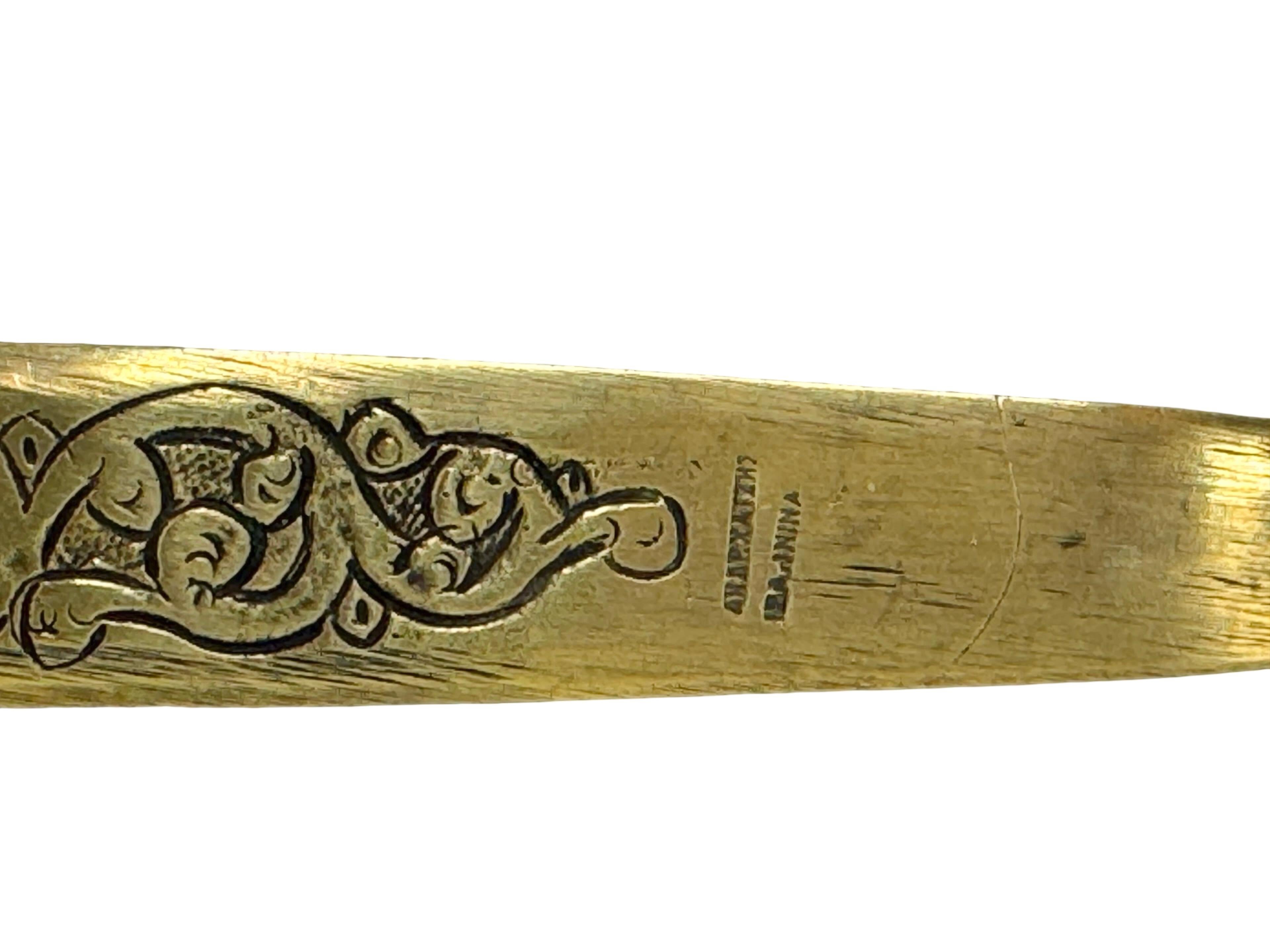 Belle Époque Antique Greece Art Nouveau Bronze Dragon Letter Opener, 1910s or older For Sale
