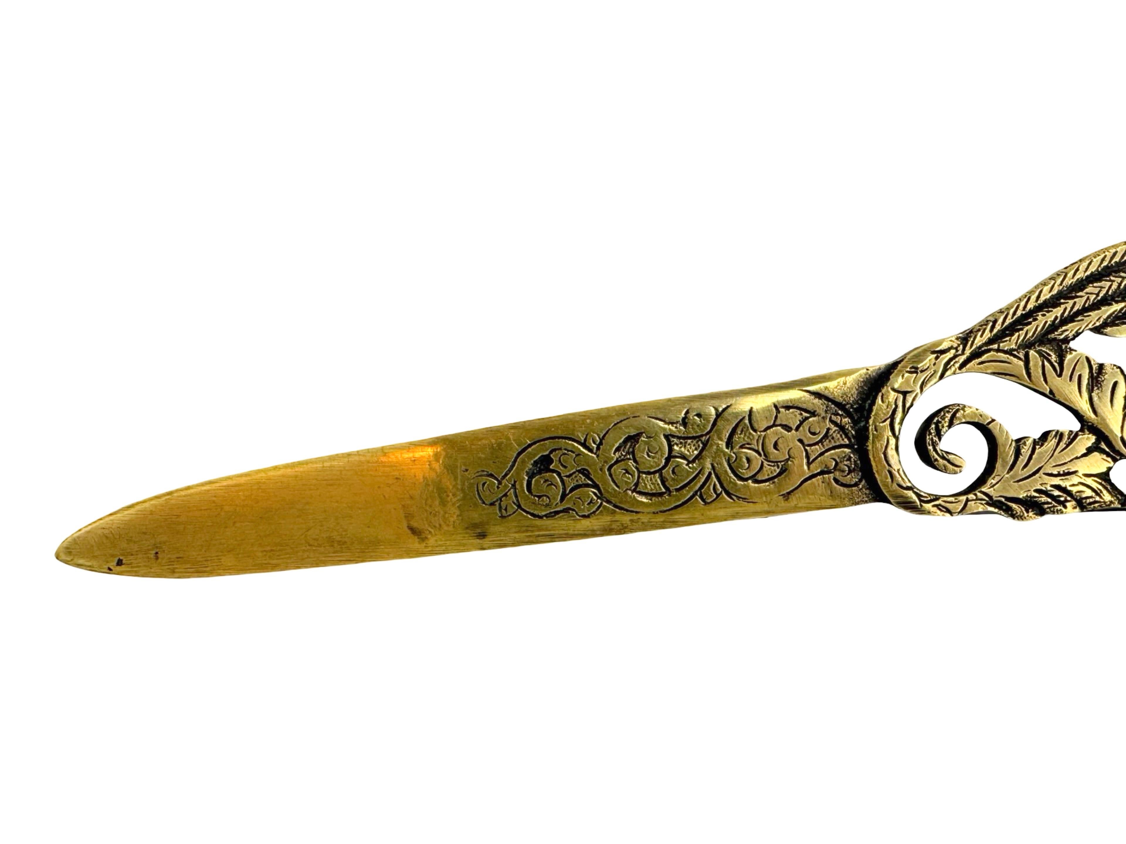 Antique Greece Art Nouveau Bronze Dragon Letter Opener, 1910s or older In Good Condition For Sale In Nuernberg, DE